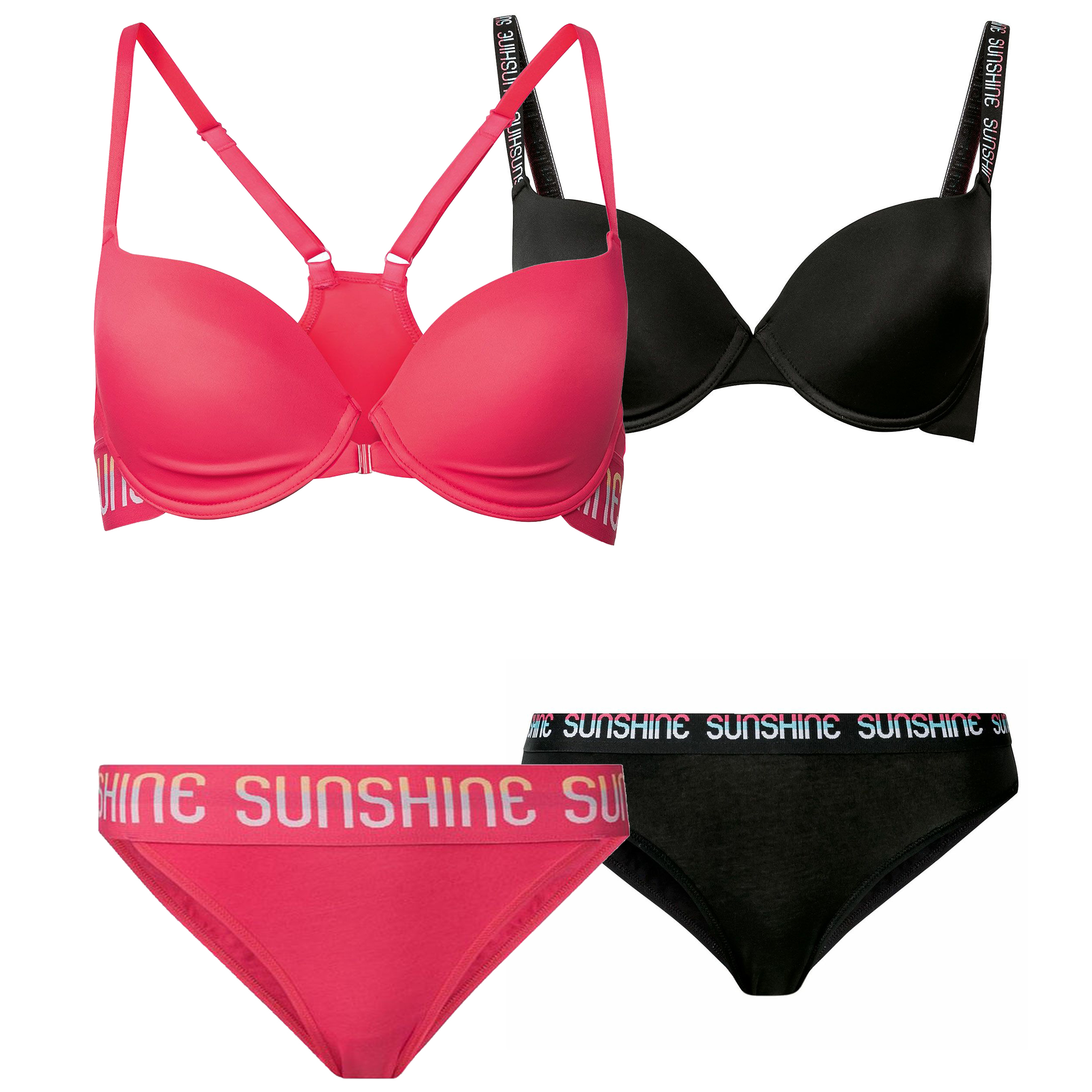 ست شورت و سوتین زنانه اسمارا مدل Sunshine مجموعه 2 عددی