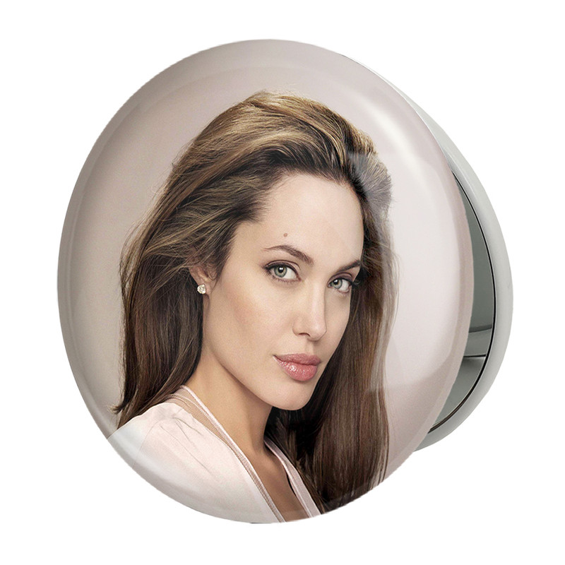 آینه جیبی خندالو طرح آنجلینا جولی Angelina Jolie مدل تاشو کد 6394 