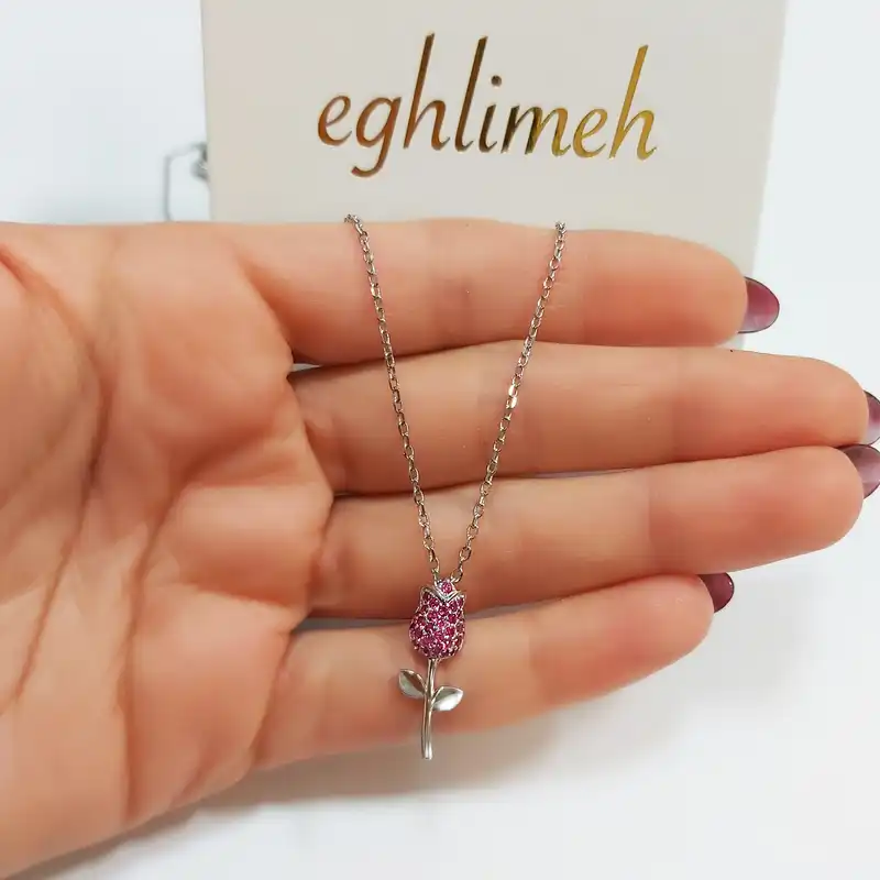 گردنبند نقره زنانه اقلیمه مدل GN571