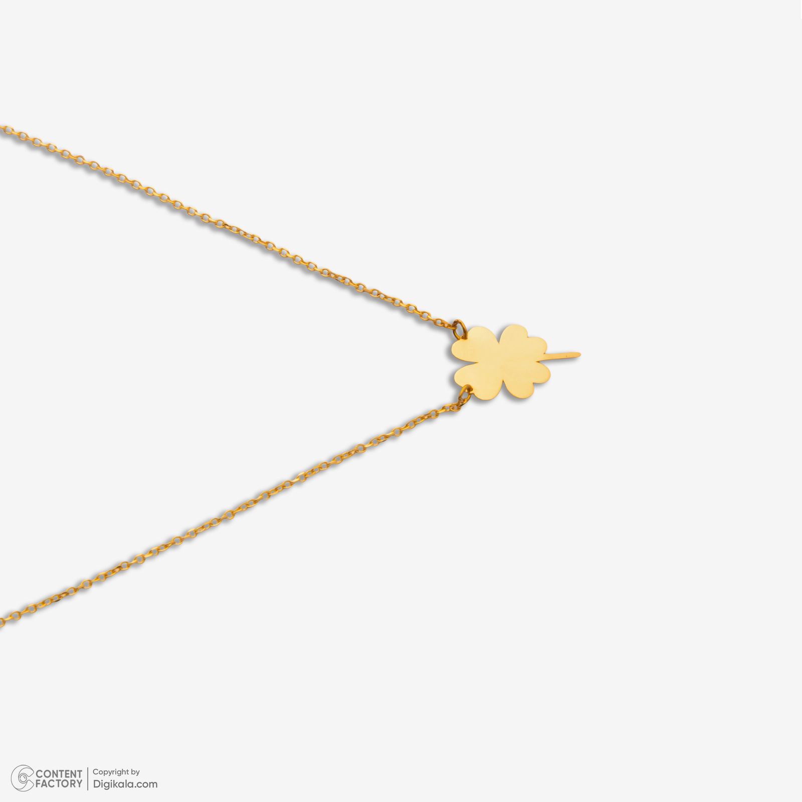 گردنبند طلا 18 عیار زنانه با زنجیر حلقه‌ای (فلامینگو) مایا ماهک مدل MM2179 -  - 4