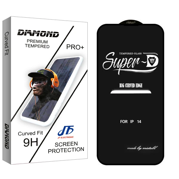 محافظ صفحه نمایش جی اف مدل Diamond SuperD مناسب برای گوشی موبایل اپل iPhone 14