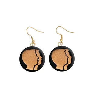 گوشواره طلا 24 عیار زنانه مدل آلتین هنر طرح خرداد کد 100034M