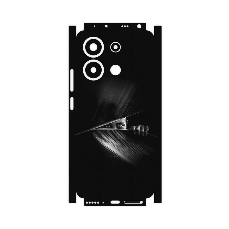 برچسب پوششی ماهوت مدل Black Portrait-FullSkin مناسب برای گوشی موبایل شیائومی Redmi Note 13 4G