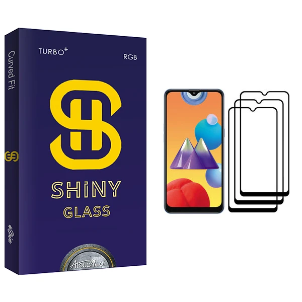 محافظ صفحه نمایش آتوچبو مدل Shiny Glass مناسب برای گوشی موبایل سامسونگ Galaxy M01s بسته سه عددی