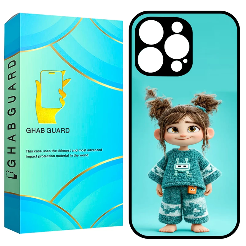 کاور قاب گارد طرح دختر مدل GCHP16P مناسب برای گوشی موبایل اپل iPhone 16 Pro