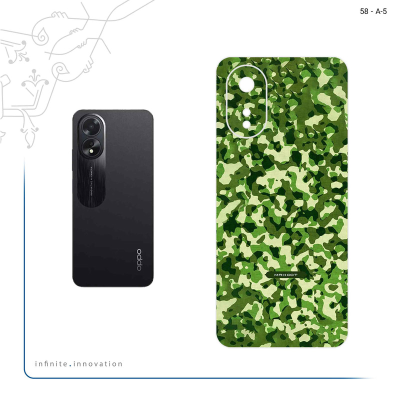 برچسب پوششی ماهوت مدل Army_Green مناسب برای گوشی موبایل اپو A38