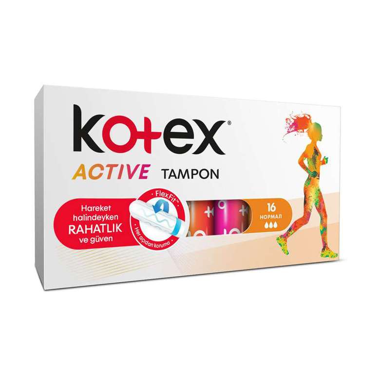 تامپون کوتکس مدل Active Normal بسته 16 عددی