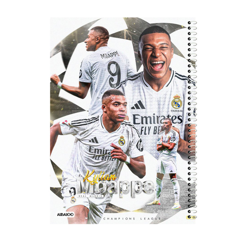 دفتر مشق 50 برگ آلبالو مدل فوتبالی بسته 6 عددی