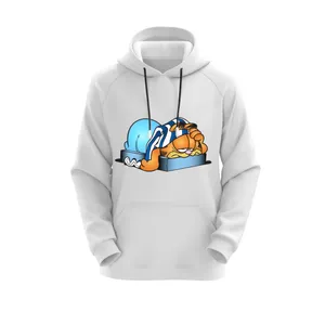 هودی زنانه مدل گارفیلد کد E29 رنگ سفید