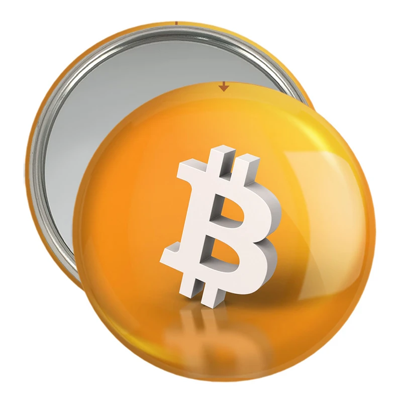 آینه جیبی خندالو مدل ارز دیجیتال بیت کوین  کد 10874