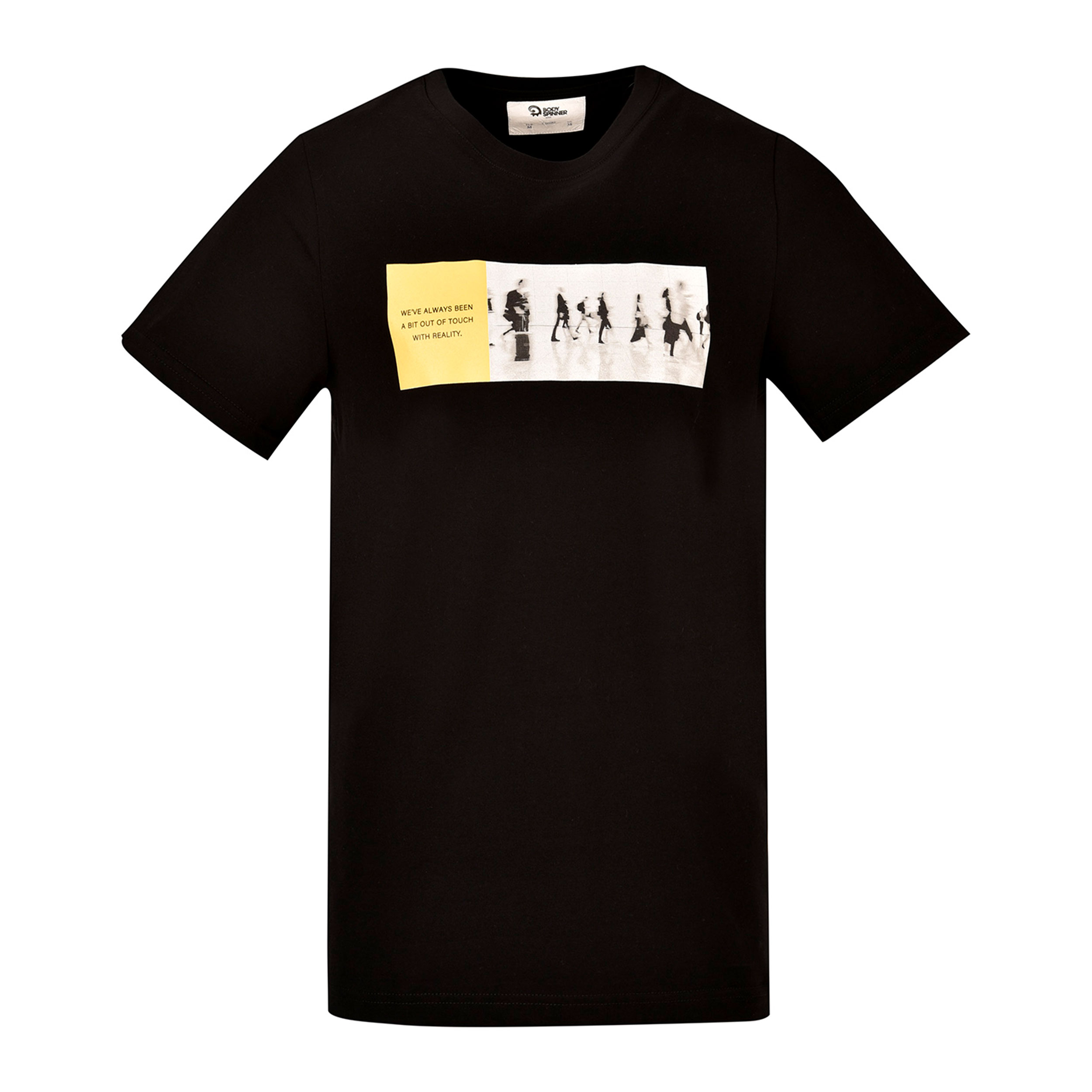 نکته خرید - قیمت روز تی شرت آستین کوتاه مردانه بادی اسپینر مدل 3446 رنگ مشکی خرید
