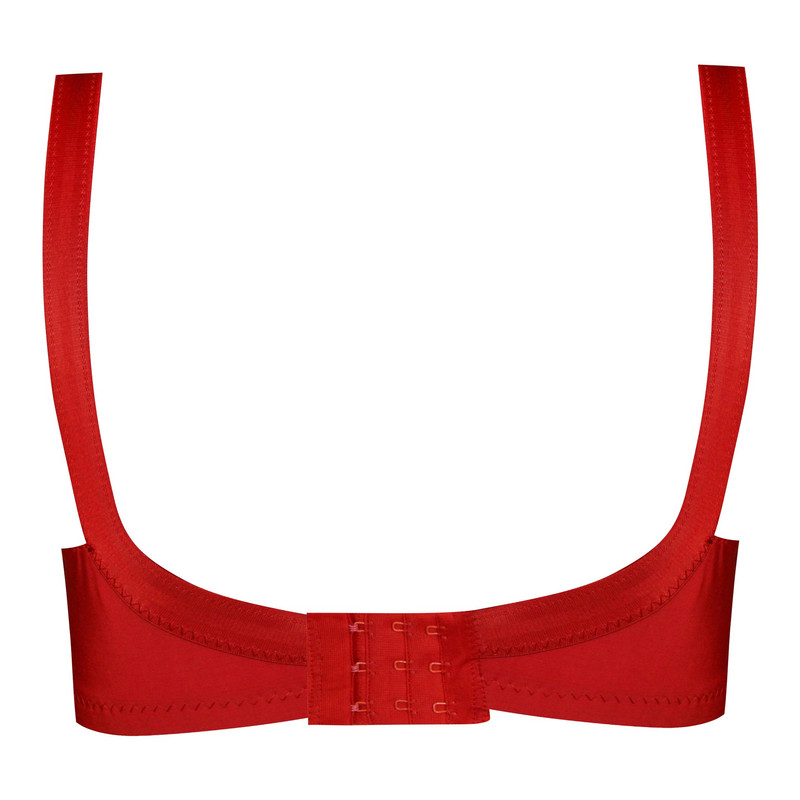 سوتین زنانه ماییلدا مدل گیپور گلدار بدون فنر کد 5038 رنگ قرمز