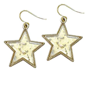 گوشواره زنانه مدل فانتزی طرح ستاره اکلیلی