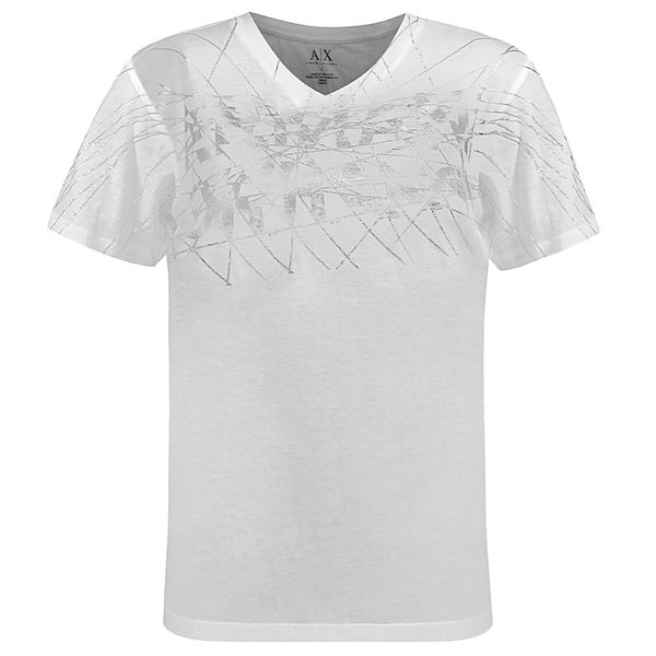 تیشرت آستین کوتاه مردانه آرمانی اکسچنج مدل v neck