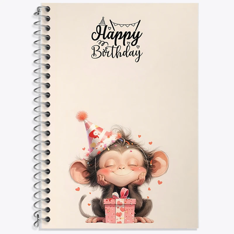 دفتر لغت 50 برگ خندالو طرح تولدت مبارک کد F5161