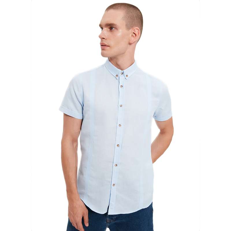 پیراهن آستین کوتاه مردانه ترندیول مدل TMNSS21GO1138