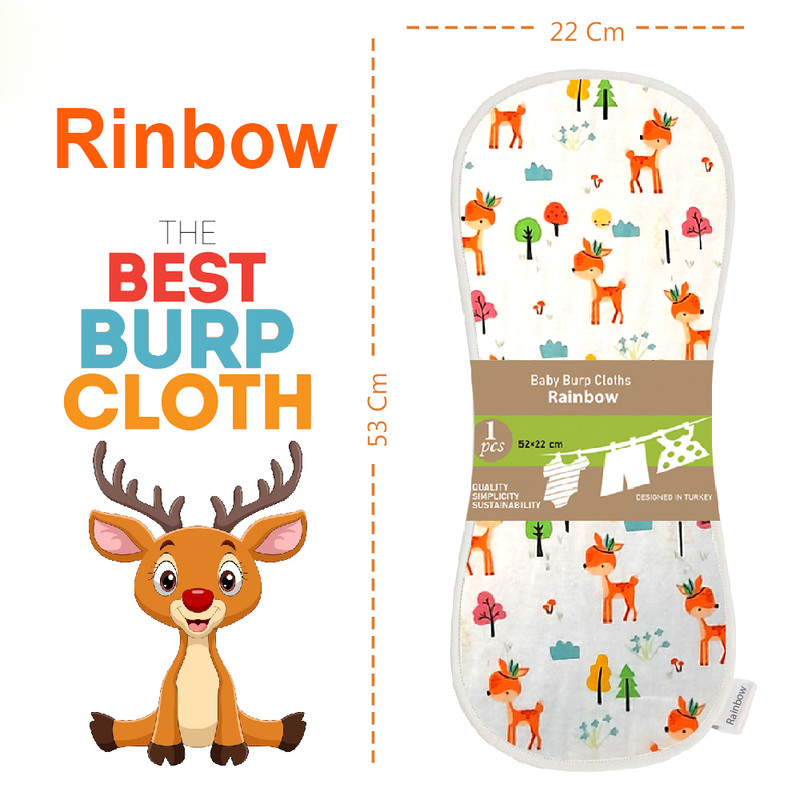 آروغ گیر نوزاد رینبو مدل Deer Baby