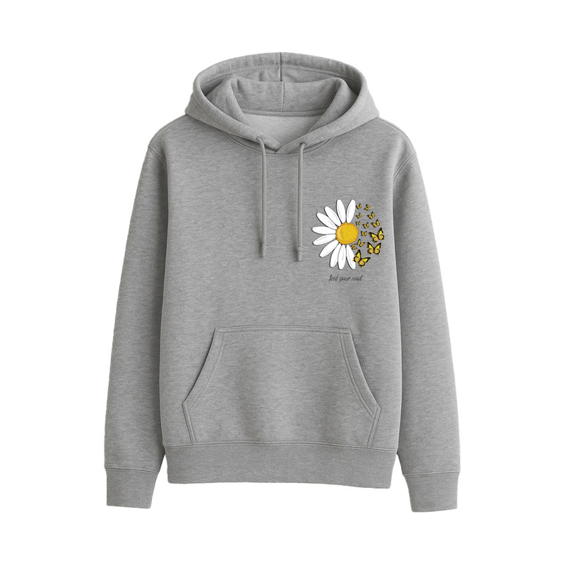 هودی زنانه مدل گل های آفتابگردون