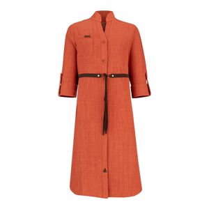 مانتو زنانه السانا مدل محنا کد 207817 رنگ آجری