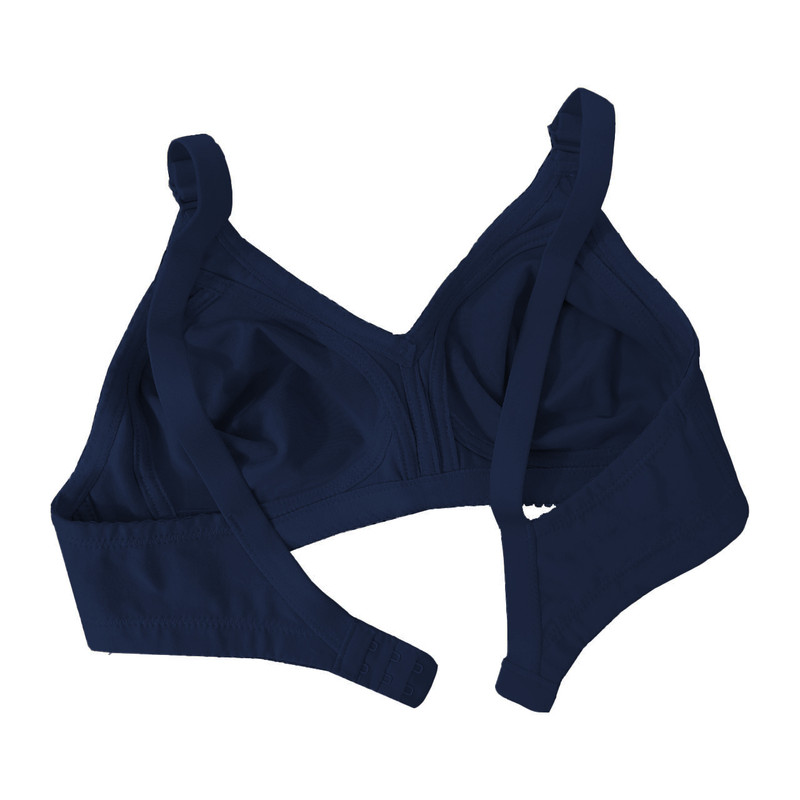 سوتین زنانه فرشته مدل نخی بدون دوخت رنگ سرمه ای