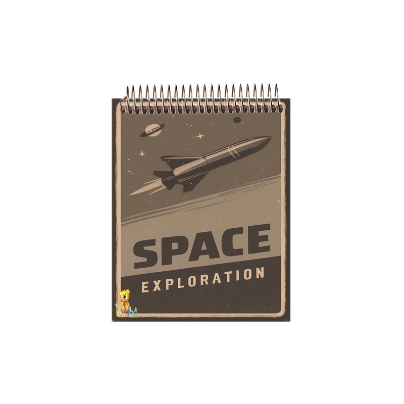 دفتر نقاشی 50 برگ بانیبو مدل موشک کد 1207