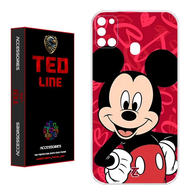 کاور تدلاین طرح میکی موس کد 1148 مناسب برای گوشی موبایل سامسونگ Galaxy A21S