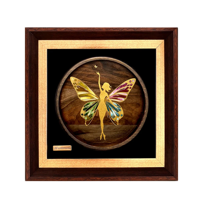 تابلو طلاکوب مارک گلد طرح پریا کد TF194