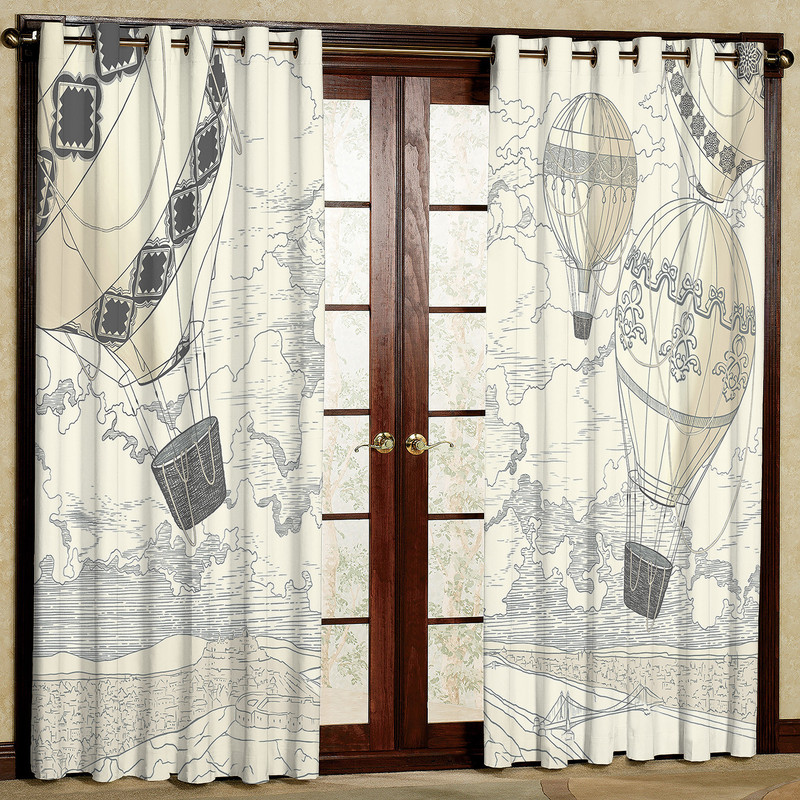 پرده مدل بالن هازان پانچی کد 2666 سایز 140x200 سانتی متر