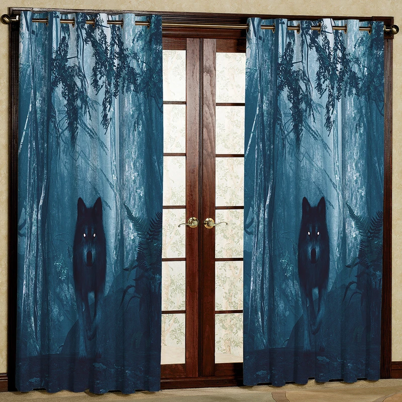 پرده مدل گرگ مخمل پانچی کد 2331 سایز 200x140 سانتی متر