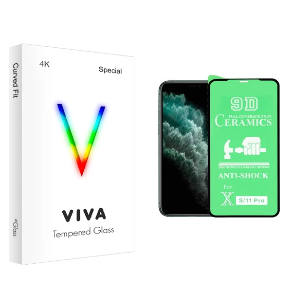 محافظ صفحه نمایش ویوا مدل 4K مناسب برای گوشی موبایل اپل iphone11 Pro