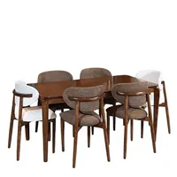 میز و صندلی ناهارخوری شش نفره گالری آدرینو مدرن مدل Noobele 