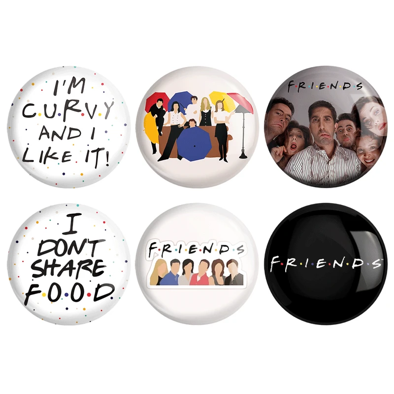 مگنت خندالو طرح سریال فرندز کد 184B مجموعه 6 عددی