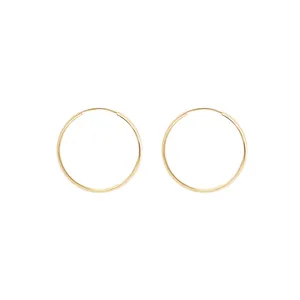 گوشواره حلقه‌ای طلا 18 عیار زنانه گالری شیدا مجد مدل رینگ متوسط