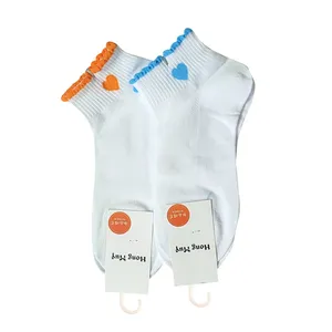 جوراب دخترانه مدل قلبی کد 2-01122 بسته 2 عددی