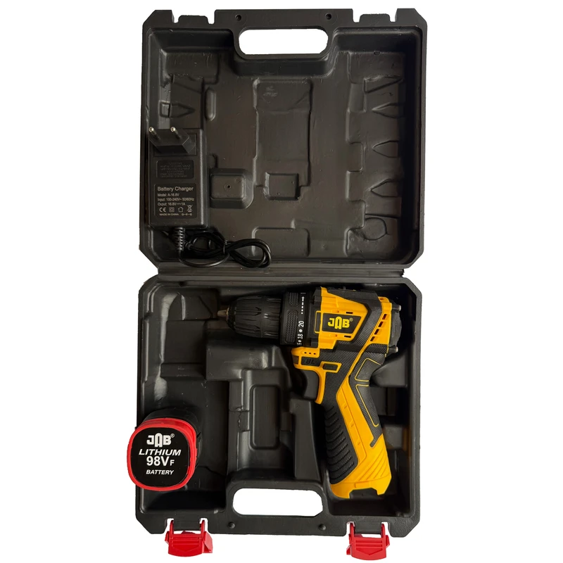 پیچ گوشتی شارژی 98 ولت جاب مدل JB-98 MAX EDITION مجموعه 4 عددی