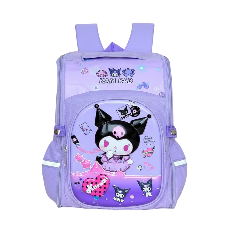 کوله پشتی مدرسه مدل کرومی صندوقی کد1818