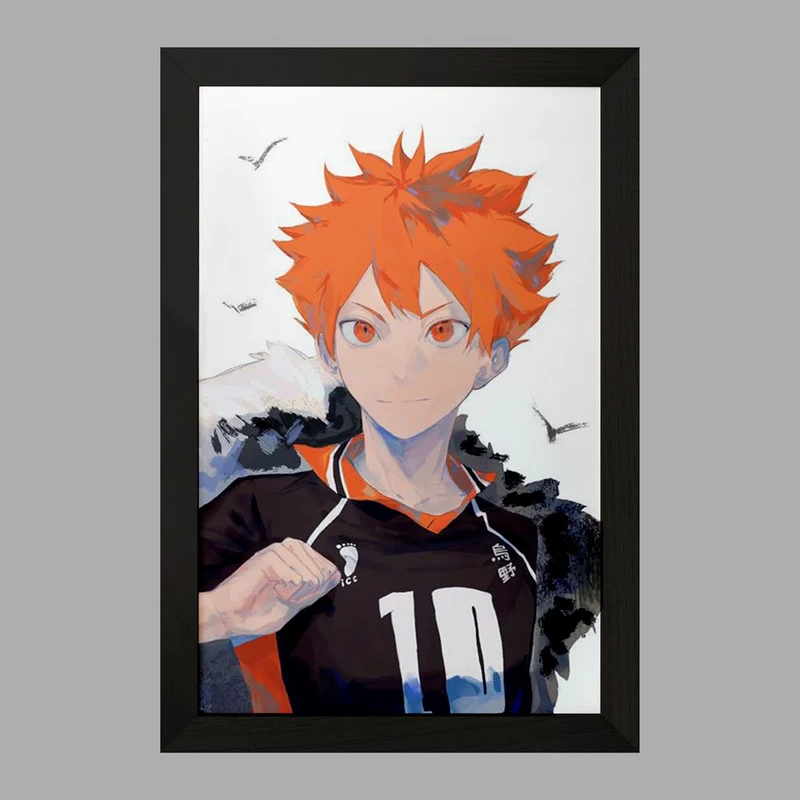 تابلو خندالو مدل هیناتا شویو انیمه هایکیو Haikyu  کد 17750