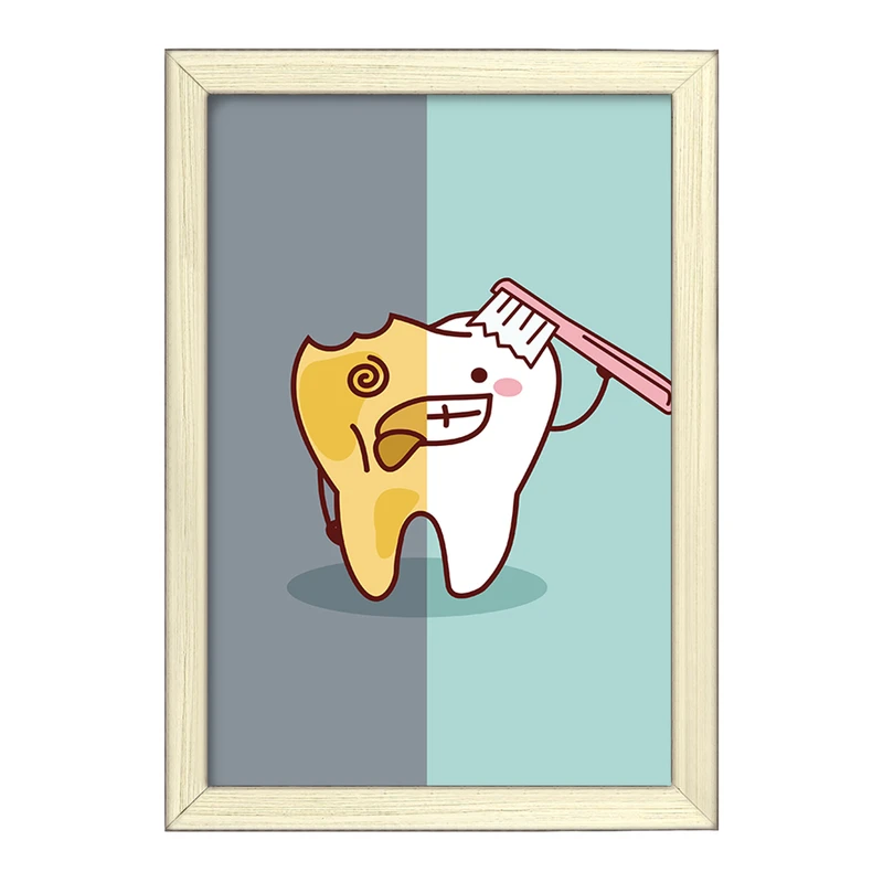 تابلو خندالو طرح دندان و دندان پزشکی کودکانه کد 36733