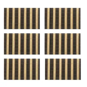 زیربشقابی و زیرقابلمه ای مدل بامبو مجموعه 6 عددی