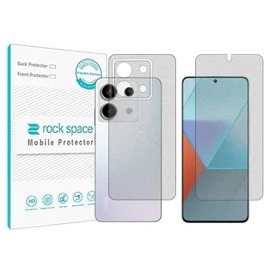 Matte Rockspace HyMTT screen protector suitable for Xiaomi Redmi Note 13 Pro mobile phone with back protector