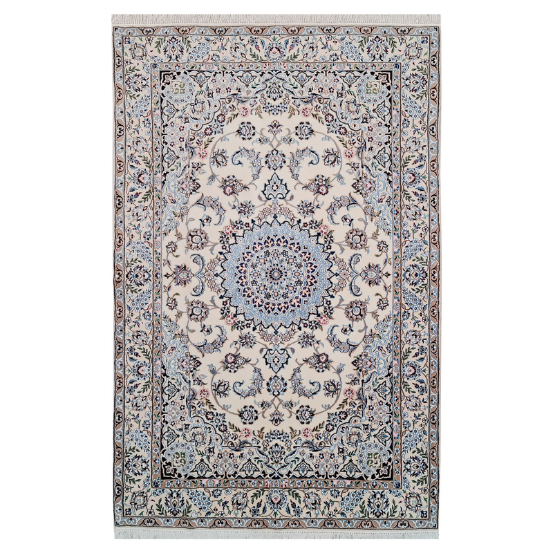 فرش دستبافت چهار متری مدل نایین کد 1050