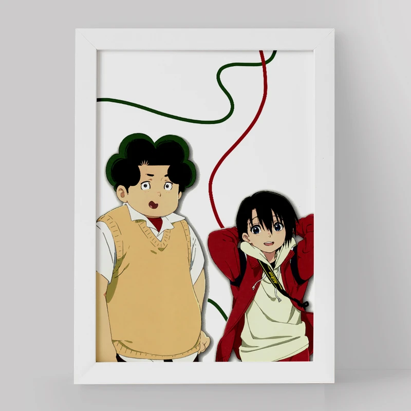 تابلو خندالو مدل یوزورو نیشیمیا و توموهیرو انیمه سایلنت ویس کد 15797