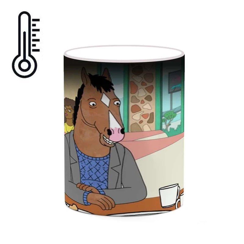 ماگ حرارتی کاکتی مدل کارتون BoJack Horseman کد mgh22347