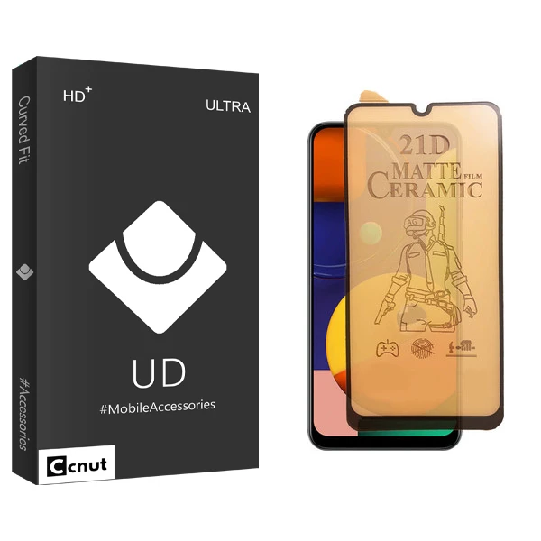 محافظ صفحه نمایش سرامیکی مات کوکونات مدل UD Black مناسب برای گوشی موبایل سامسونگ Galaxy A22 4G