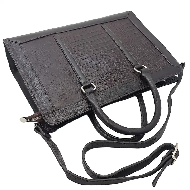 کیف اداری زنانه مدل آریوس چرم طبیعی گاوی کد C_434