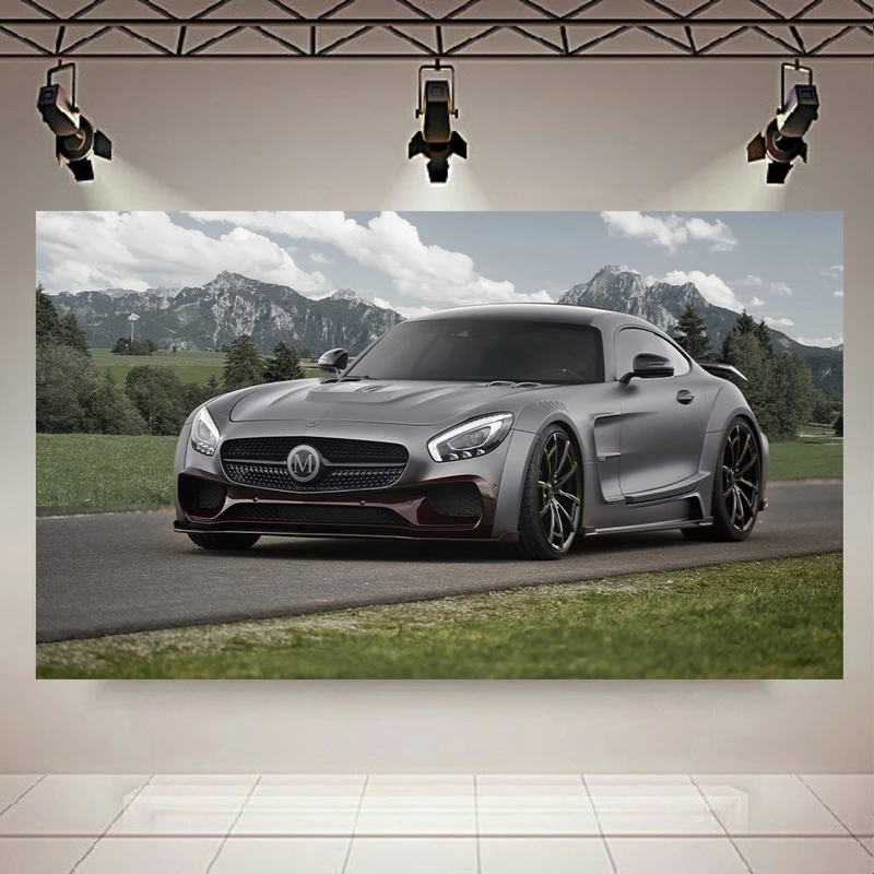 تابلو شاسی طرح ماشین مدل مرسدس بنز AMG GT کد AR2050