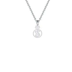 گردنبند نقره زنانه هایکا مدل الماس و حرف S کد n.ha2-853