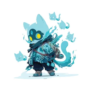 برچسب بدنه موتور سیکلت طرح گربه