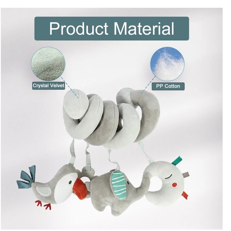 آویز کریر کودک مدل مارپیچ طوطیک