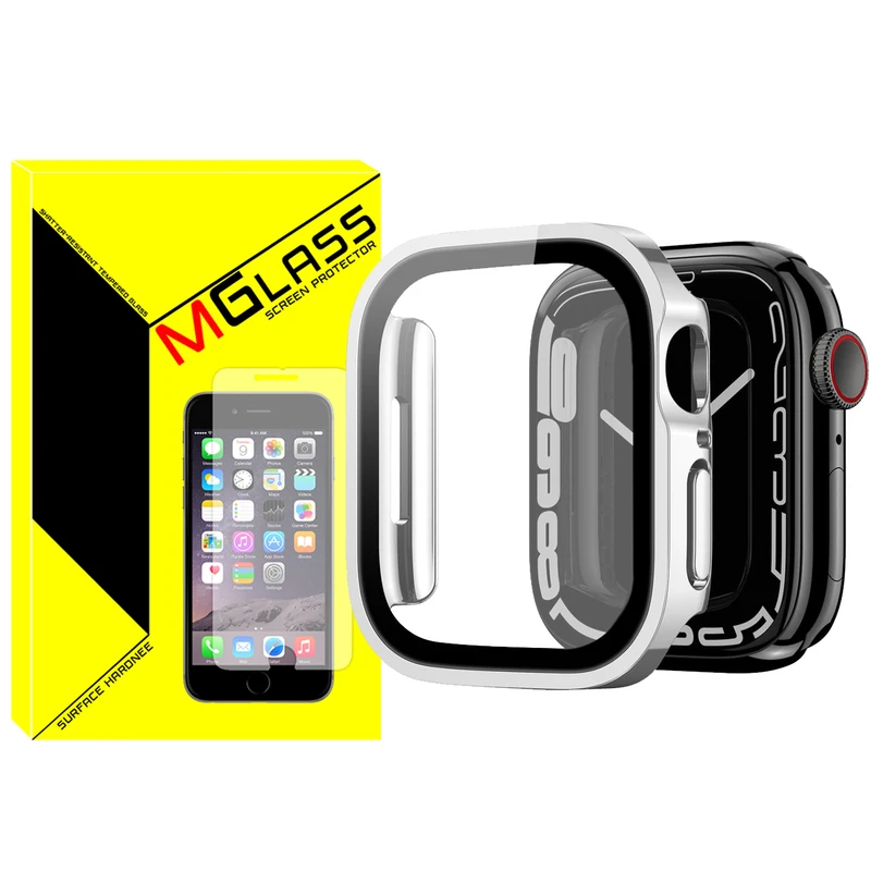 کاور ام‌گلس مدل GUARD-MG مناسب برای اپل واچ Series SE 2022 Aluminum Case 40mm / SE 2021 Aluminum Case 40mm / Series 5 40mm / Series 6 40mm / Series 4 40mm